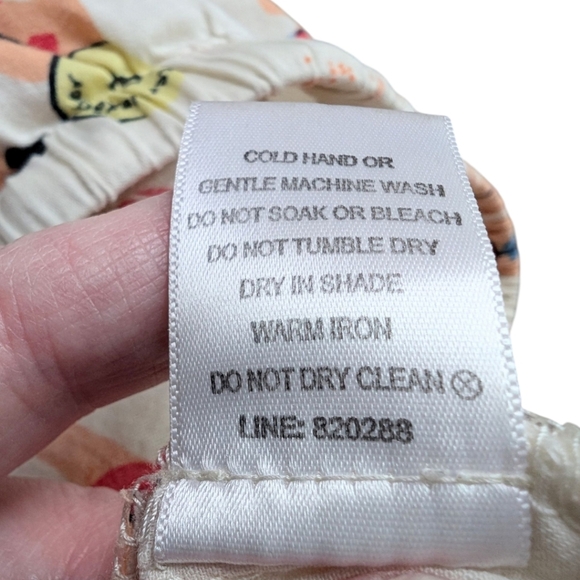 Peter Alexander Beachscapes 100% Pajama Bottom 3/4 Cream Red Blue Women's Medium - Picture 2 of 14